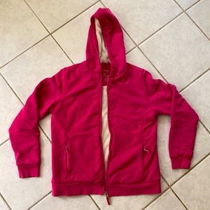 L.L.Bean fleece lined hooded zip up